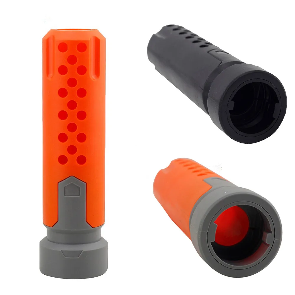 

1 шт., аксессуары для глушителя игрушек, Модифицированная передняя трубка, украшение для Nerf, оранжевый, серый + черный для Nerf, аксессуары для п...