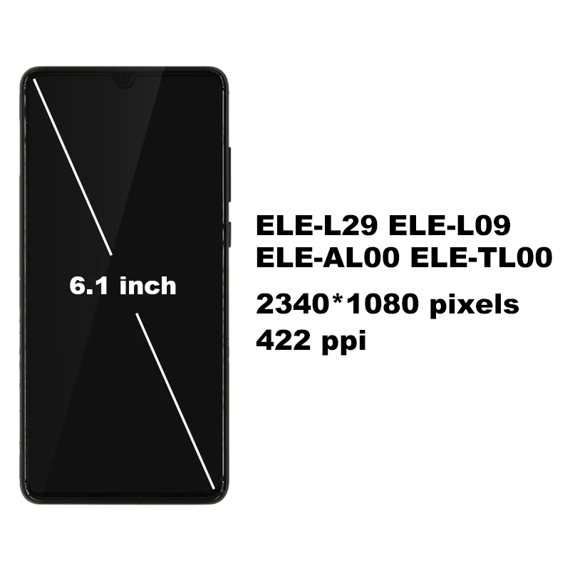 SUPER AMOLED для HUAWEI P30 ЖК ELE-L29 ELE-L09 ELE-AL00 ЖК-дисплей сенсорный экран дигитайзер Замена