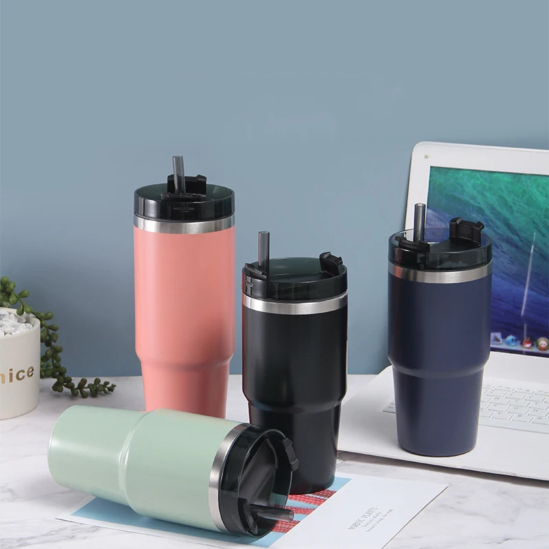 

Вакуумная колба из нержавеющей стали 304, 20 унций/30 унций, двухслойная Автомобильная кружка из нержавеющей стали, изоляционная кружка для хол...