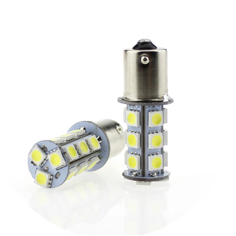 BA15S 1156 светодиодные лампы 7506 P21W 5050 18smd Универсальный Автомобильный мотоцикл