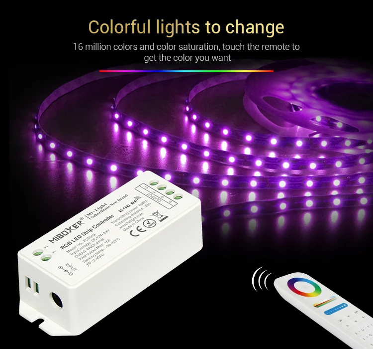 Mi boxer FUT043 FUT044 FUT045 FUT043A FUT044A RGB RGBW RGB+ CCT Функция светодиодный контроллер Smart Светодиодный