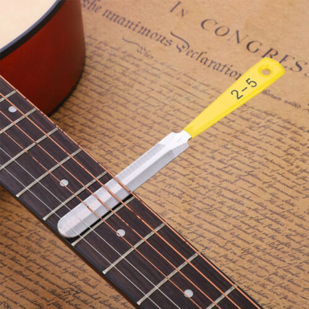 3pcs Luthier Portable Stringed DIY Accessory Tool Saddle Instruments Double Sided Guitar Nut Files Repair Rods Slotting | Спорт и