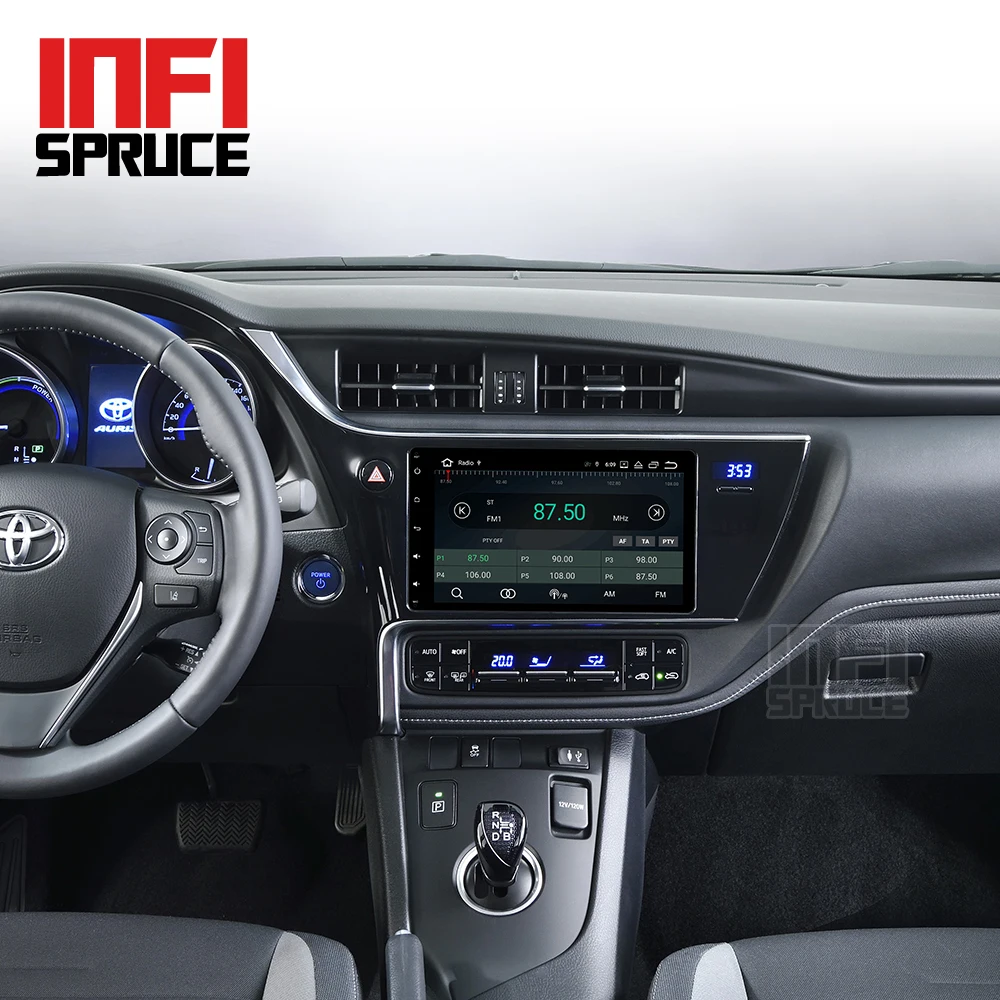 Автомобильный dvd 32G для Toyota Corolla Auris Fortuner Estima vios 2016 2017 2018 android 9 0 gps навигация радио