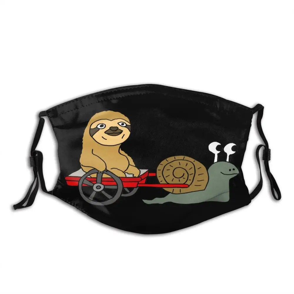 Веселая забавная Ленивец в красном вагоне вытянутая улиткой сделай сам маска для