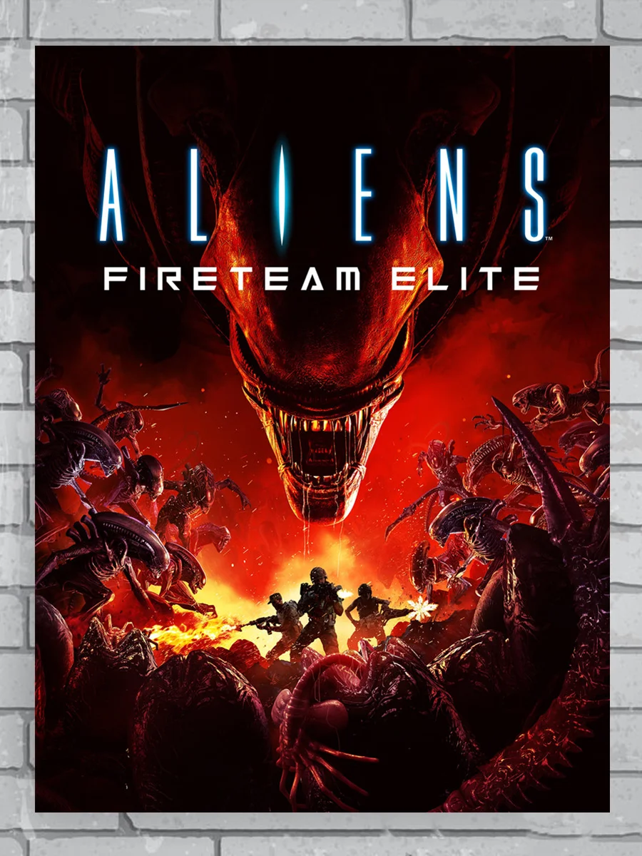 

Aliens Fireteam Elite Game HD Poster Anime Posters Canvas Painting Living Room Wall Decor Bedroom Wall Paintings Home Decoration