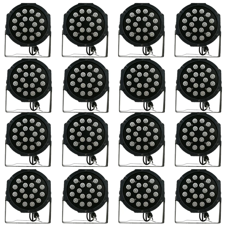 16 шт./18x3 Вт led par Светильник rgb dj вечерние покраска s|Эффект освещения сцены| |