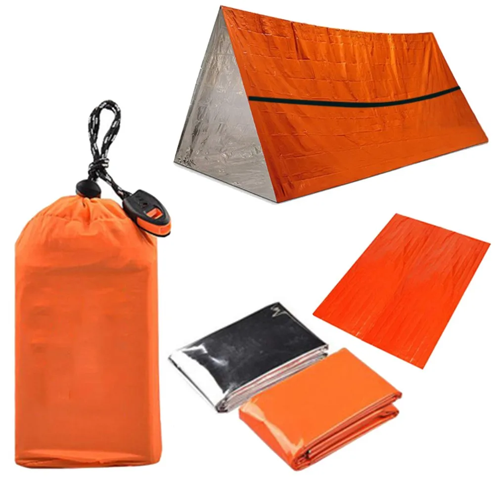 

Emergency Survival Sleeping Bag Hiking Blanket Waterproof Reusable Multipurpose Foldable Storage Bag Outdoor Camping Accessories