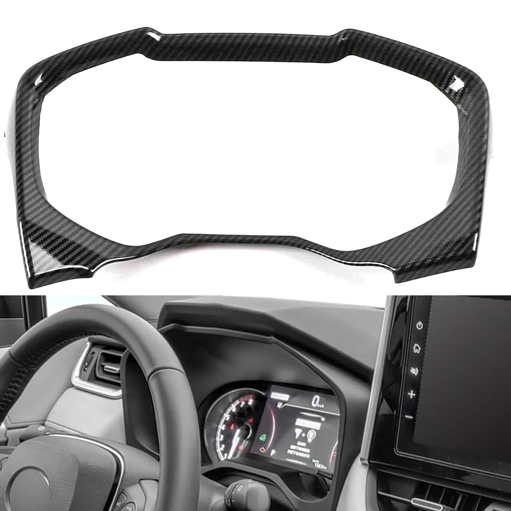 

Carbon Look for Toyota rav4 xa50 2019 2020 аксессуары для салона приборной панели отделка крышка наклейка украшение