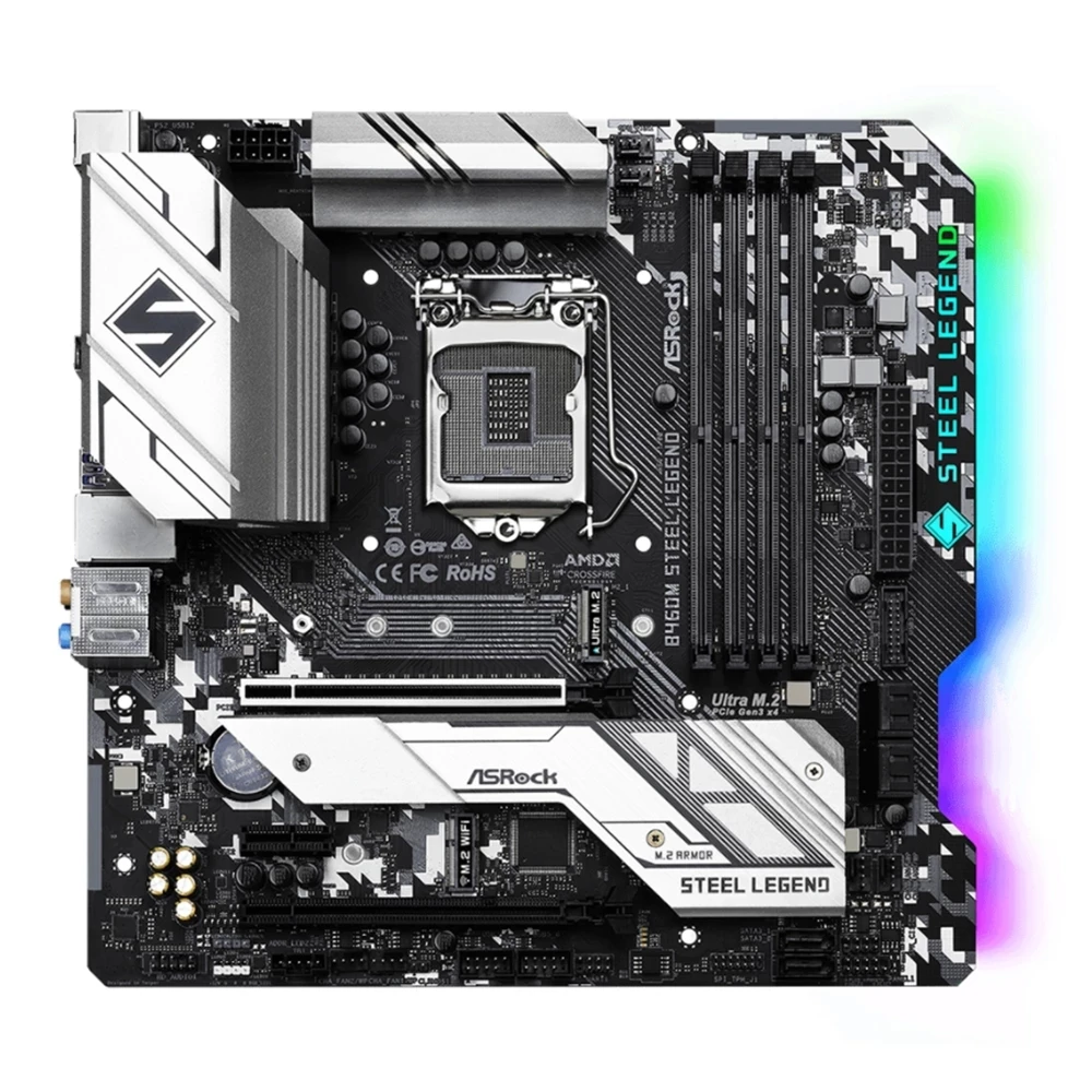 Материнская плата ASROCK B460M Steel Legend Micro ATX Intel B460 DDR4 2933 +(OC)MHz M.2 USB 3 2 |