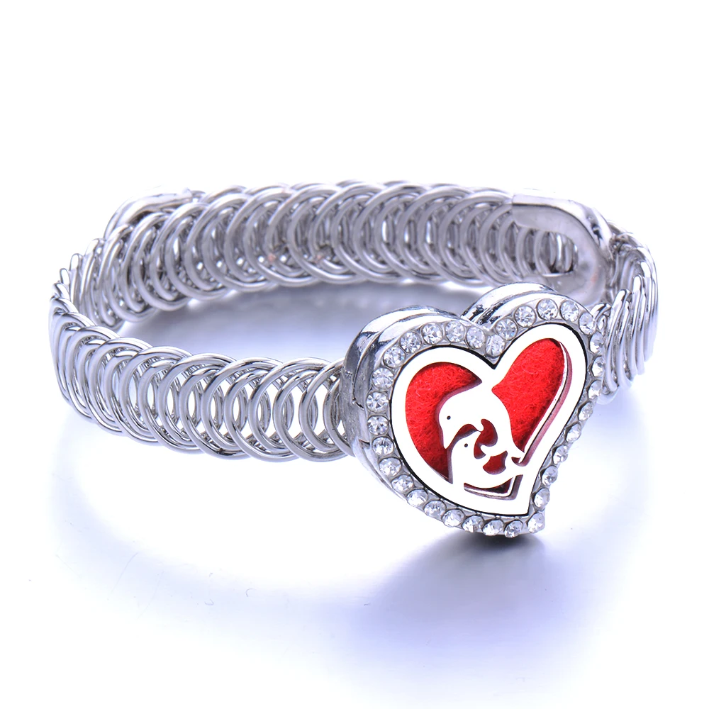 Браслет медальон из нержавеющей стали в форме сердца|Браслеты| |