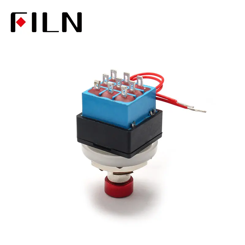 FILN 3pdt 3A 250VAC гитарный переключатель гитарный Переключатель педаль с светодиодный индикатором