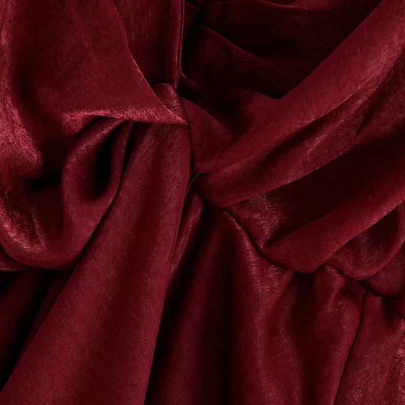 Женское элегантное платье трапециевидной формы с узелком v образным вырезом