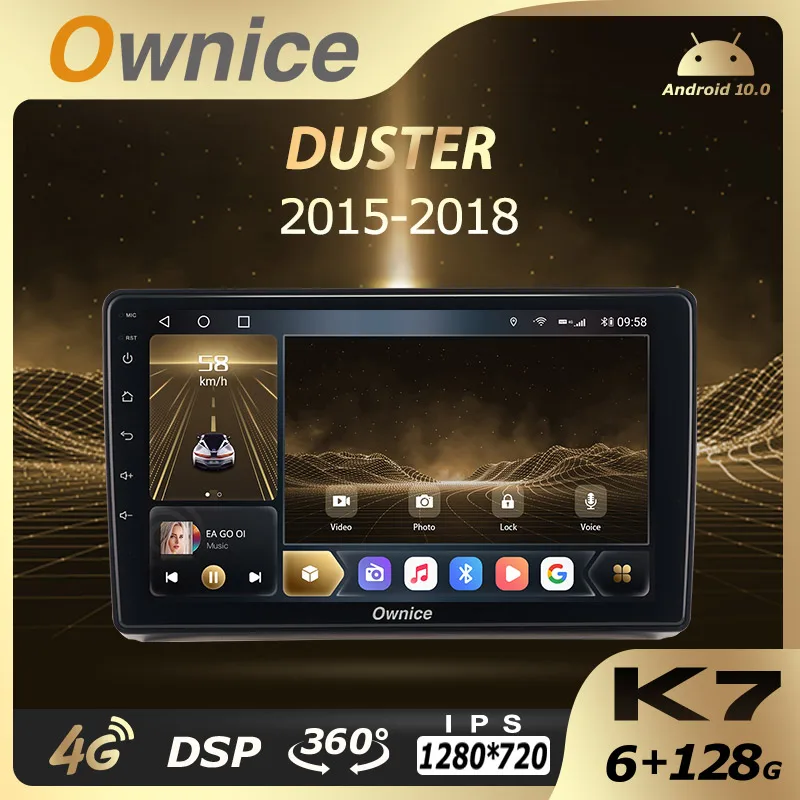 

Ownice K7 6G RAM 128 ROM Android 10.0 Car Autoradio for RENAULT DUSTER 2015-2018 Audio Radio auto 4G LTE 5G Wifi Coaxial SPDIF