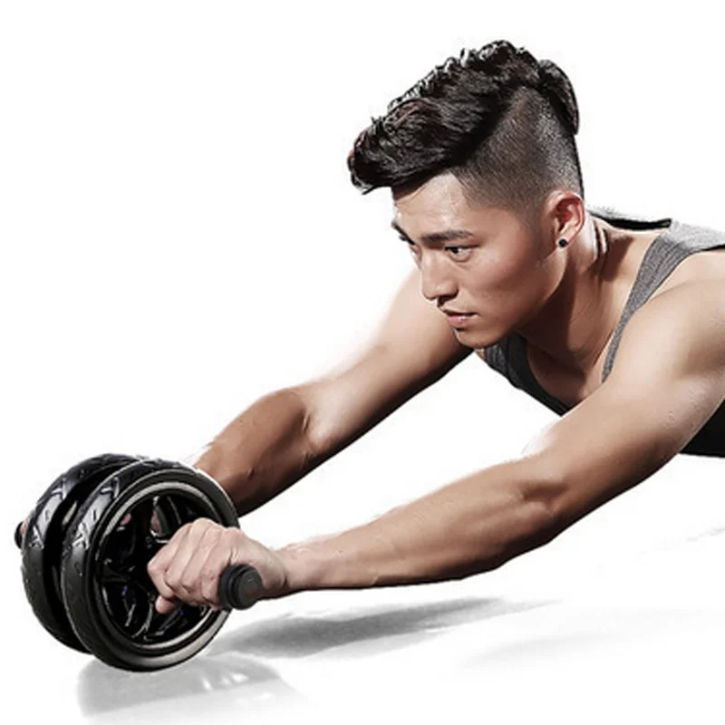 Корабль из RU Новый без шума брюшное колесо с ковриком для упражнений фитнес