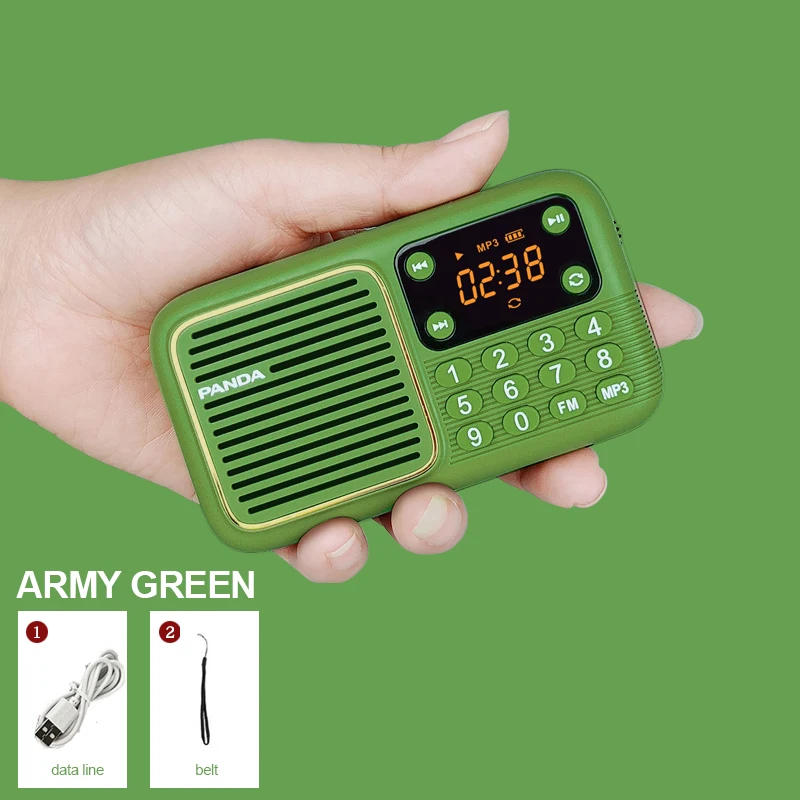 Портативный мини-динамик музыкальный плеер FM-радио приемник MP3 TF карта