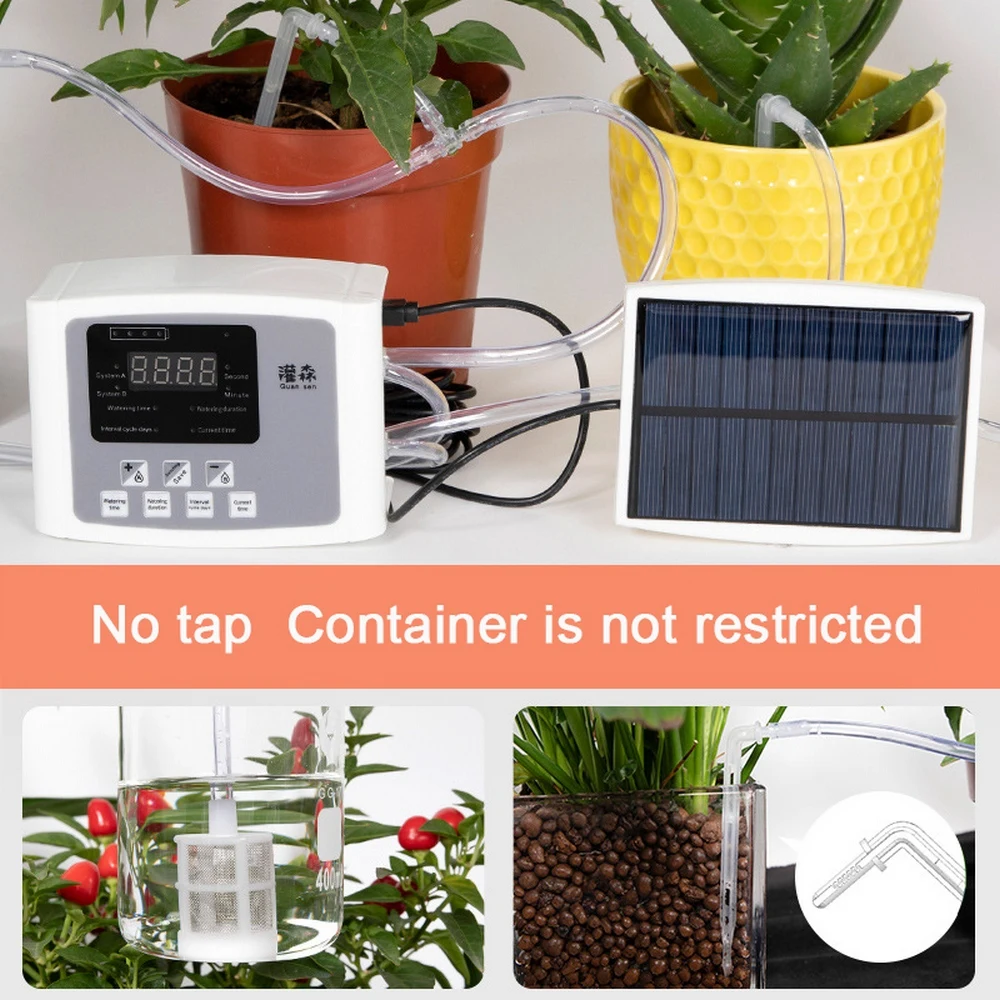 

Solar Watering Device Intelligent Garden Automatic Watering Solar Charging Drip Irrigation Timing Water Supply System