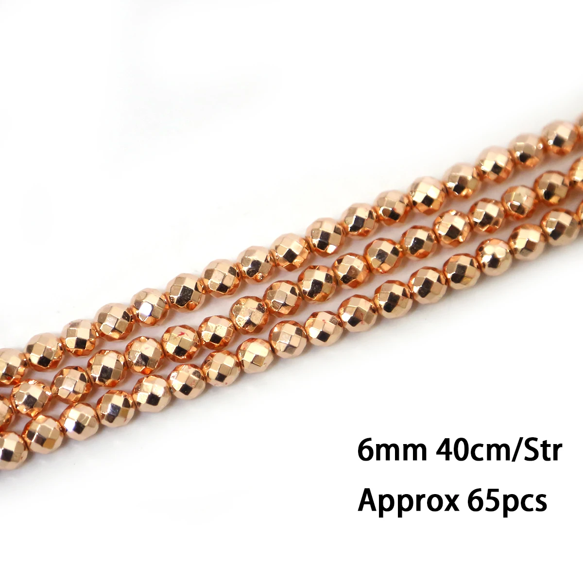 Бусины Из гальванического розового золота и черного камня для изготовления