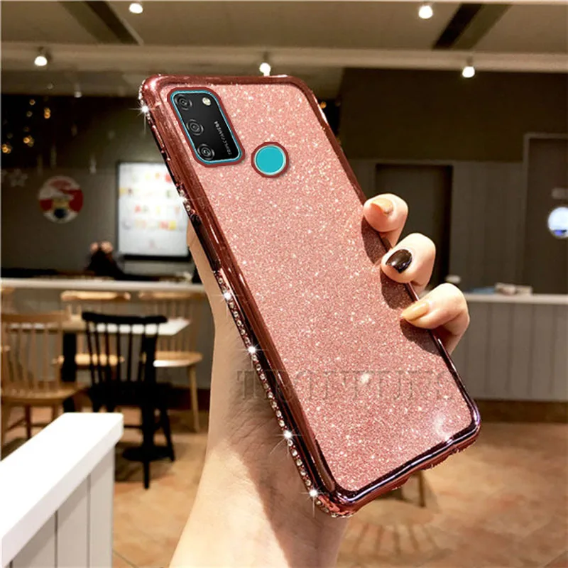 Блестящий Мягкий чехол для Huawei P smart Plus Z P40 Lite E Y7 Y6 Y5 2019 Y5P Y6P 2020 Honor 20S 20 Россия 8A 9A 8X 8S