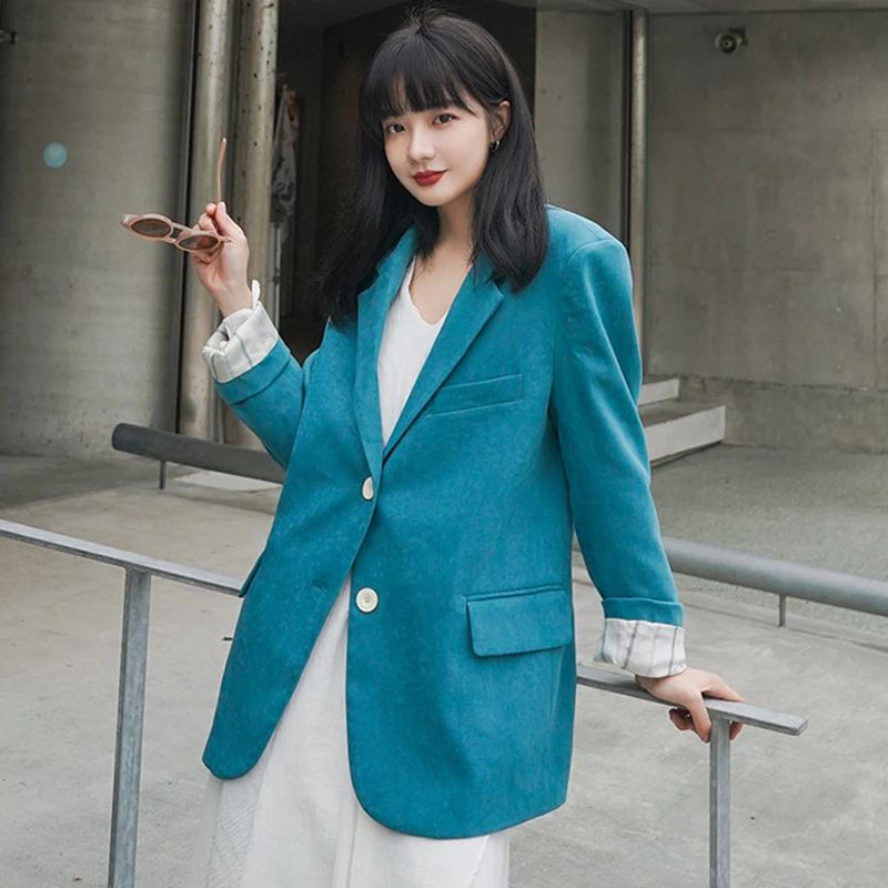 

new arrival high quality loose Office lady autumn comfortable cute coat fashion elegant vintage outdoor high quality long jacket