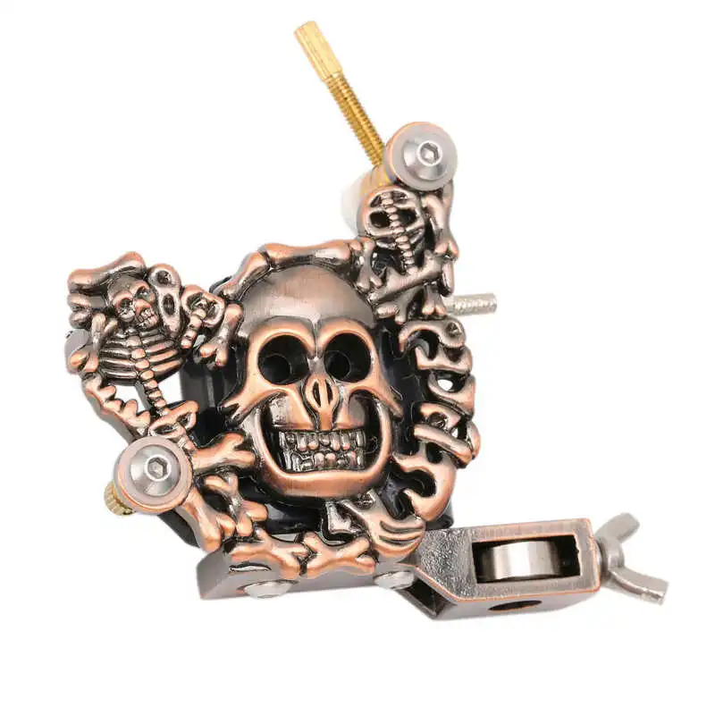 

Tattoo Supplie Tattoo Supplies Skull Pattern Coil Tattoo Machine Traditional Body Art Tattoo Device for Tattoo Artist