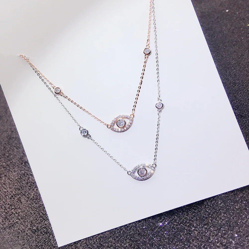 Queen Lotus корейское ожерелье с Луной для женщин ААА Циркон цепочка кулон колье