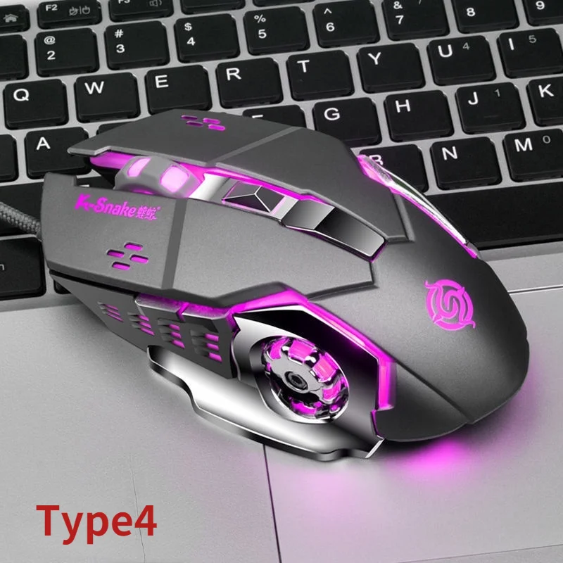 Лидер продаж проводная USB-мышь Viper для соревнований 4 класса DPI 1200/1600/2400/3200 6 кнопок