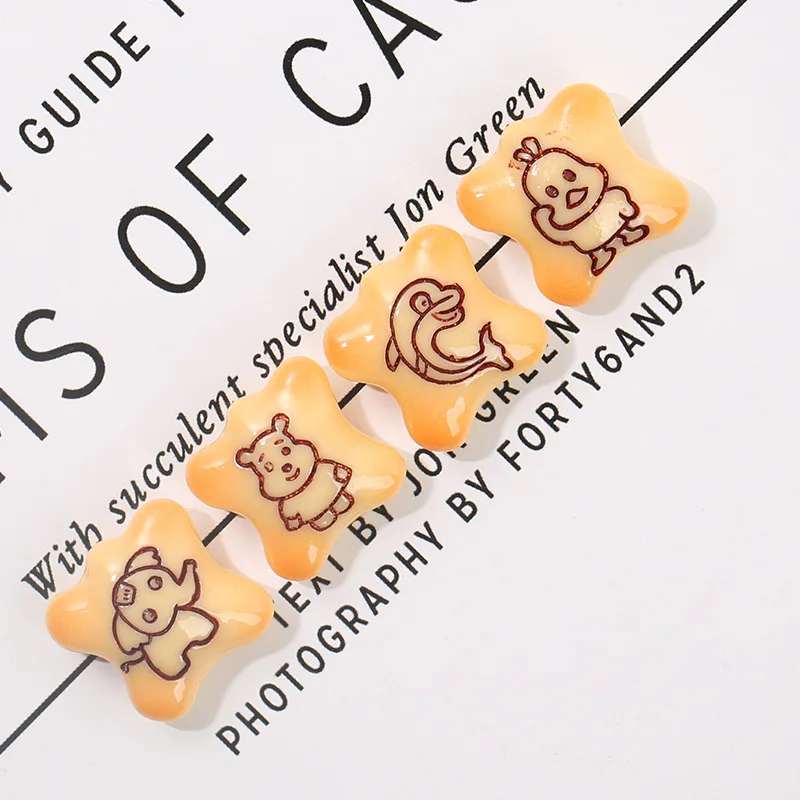 12 шт. мультяшный медведь цыпленок печенье плоская задняя сторона кабошон