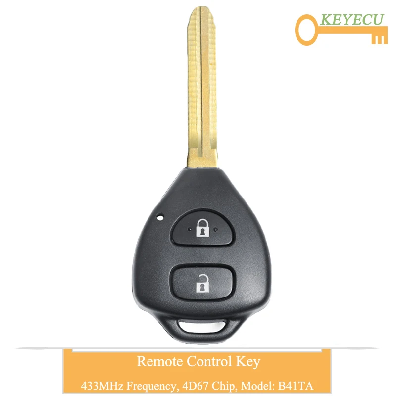 Пульт дистанционного управления автомобильный ключ KEYECU для Toyota Hilux Vigo 2004 2011