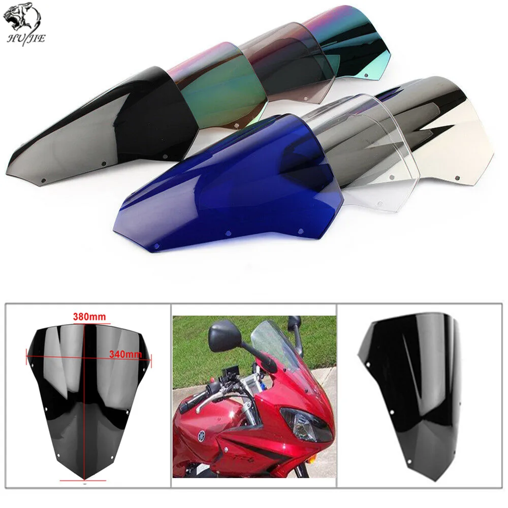 Мотоциклетное ветровое стекло Ветер Экран ветра для 2003 2004 2005 2006 2007 2008 Yamaha FZ6 S2 фазер 600 FZ6S черный дым 08