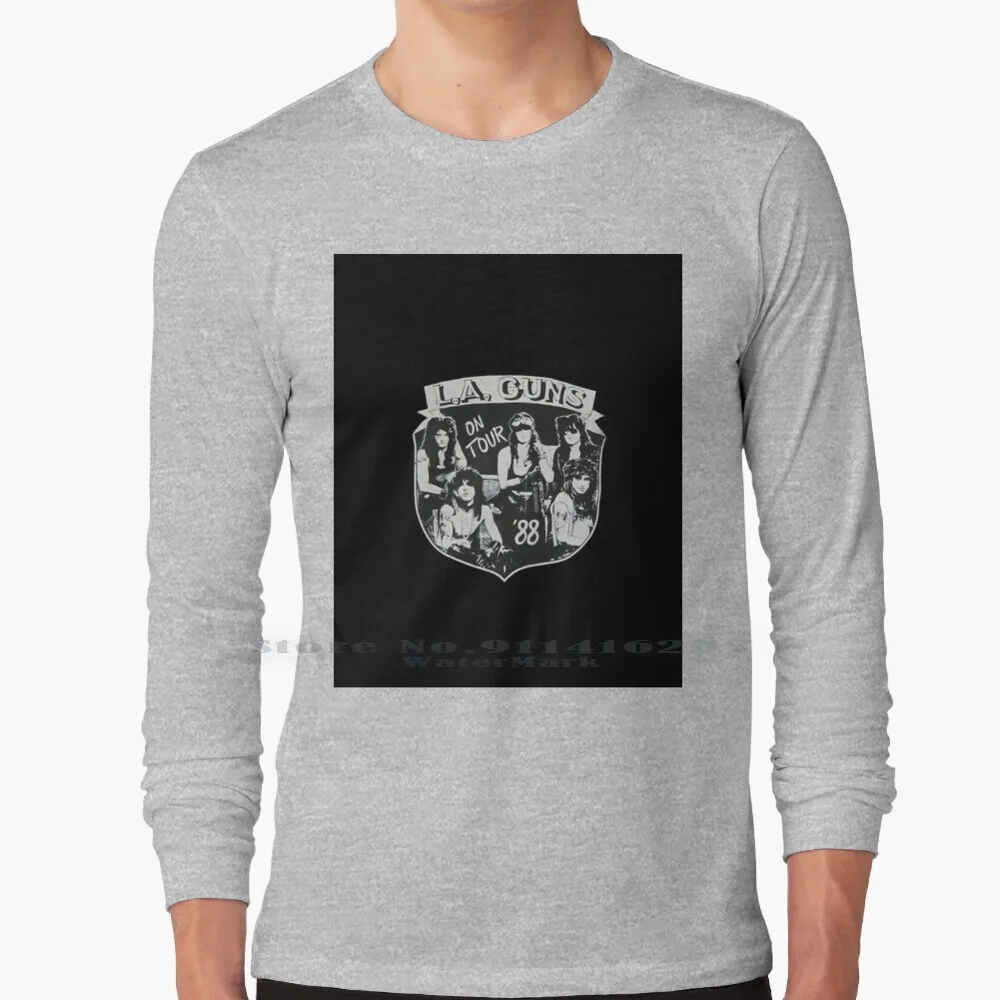 

L.a. Рубашка Guns T Shirt 100% из чистого хлопка, с популярным логотипом La Guns, с популярным логотипом
