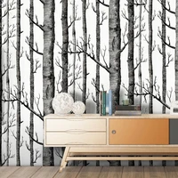 modern black and white wood wallpaper waterproof living room bedroom wall decor stickers self adhesive wallpaper art poster