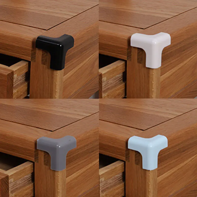 Gran beb&eacute; de silicona Protector de esquina de protecciones de seguridad de bordes protecci&oacute;n cubierta almohadilla de mesa de muebles de escritorio de &aacute;ngulo-3
