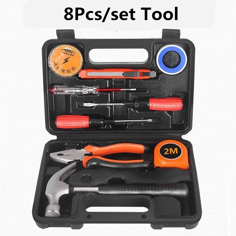 

2020 Band 8Pcs Tool Set Manual Combination Household Tools Hardware Sets Electricians Woodworking Repair Tool box
