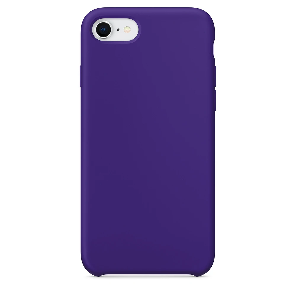 Dark Purple Роскошный официальный силиконовый чехол для телефона с логотипом для Apple iPhone 7 8 6 s 6S Plus чехол для iPhone XR X XS 11 Pro Max получехол iPhone 6Plus 6sPlus 7Plus 8Plus XSMAX 11ProMax 11Pro LOGO - Цвет: Dark Purple
