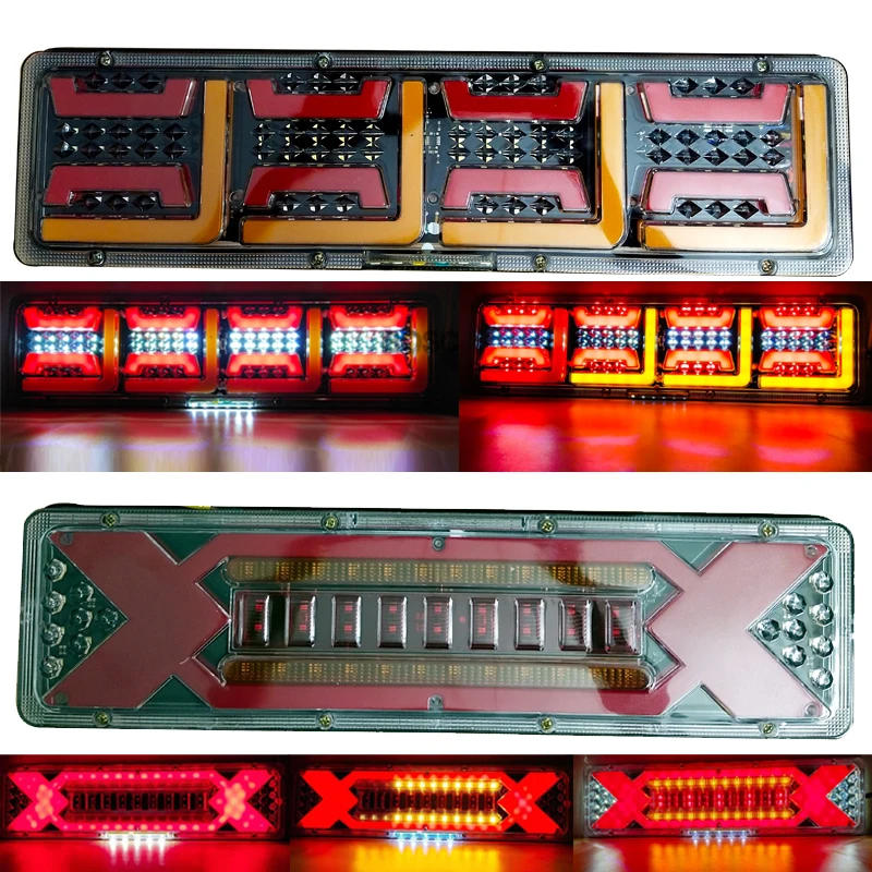 

2 шт., 24 В, задний тормосветодиодный для прицепа