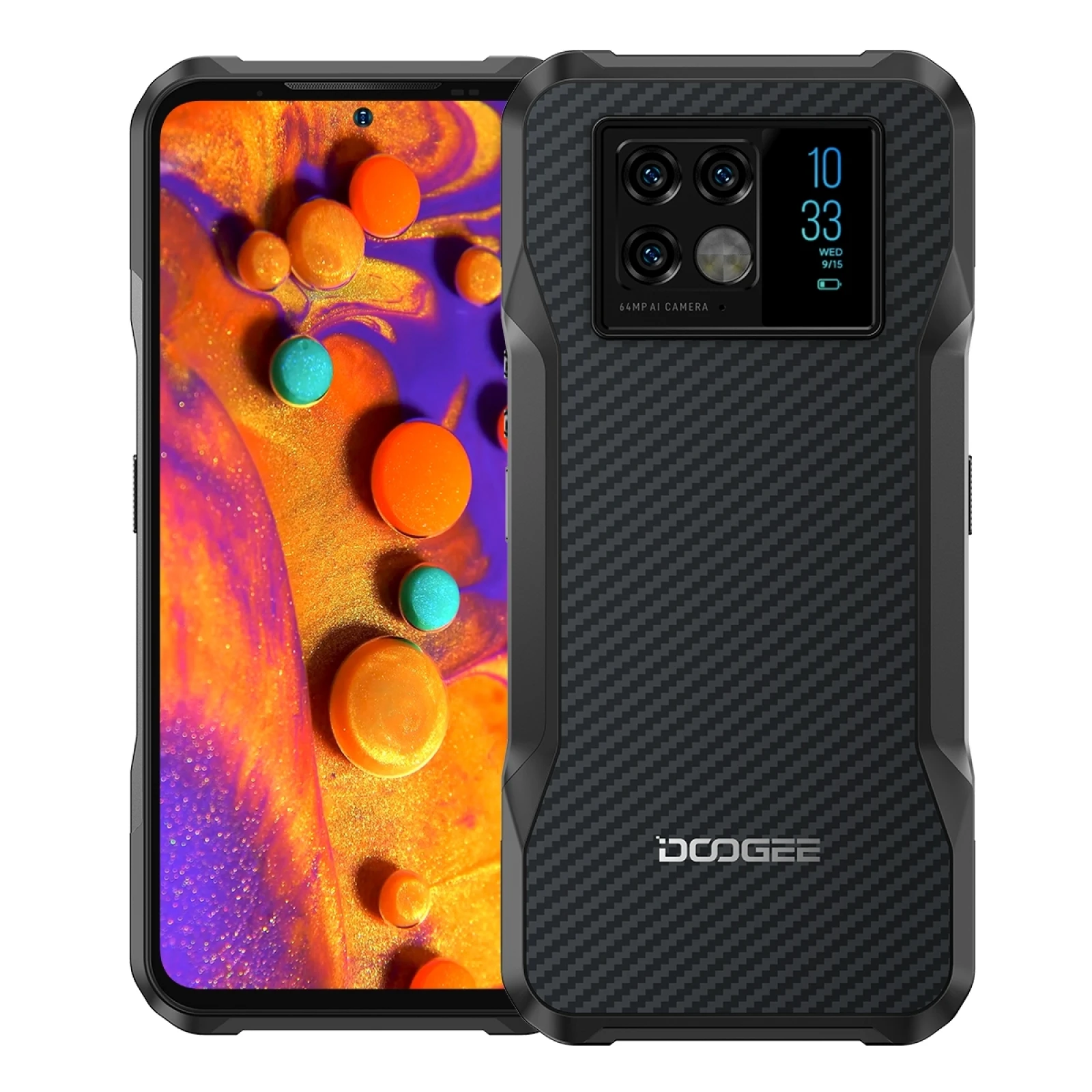 DOOGEE V20 Dual 5G Smartphone 256GB ROM 8GB RAM Rugged Phone Dimensity 700 Octa-Core 6.43 FHD+ Display 64MP Camera NFC 6000mAh
