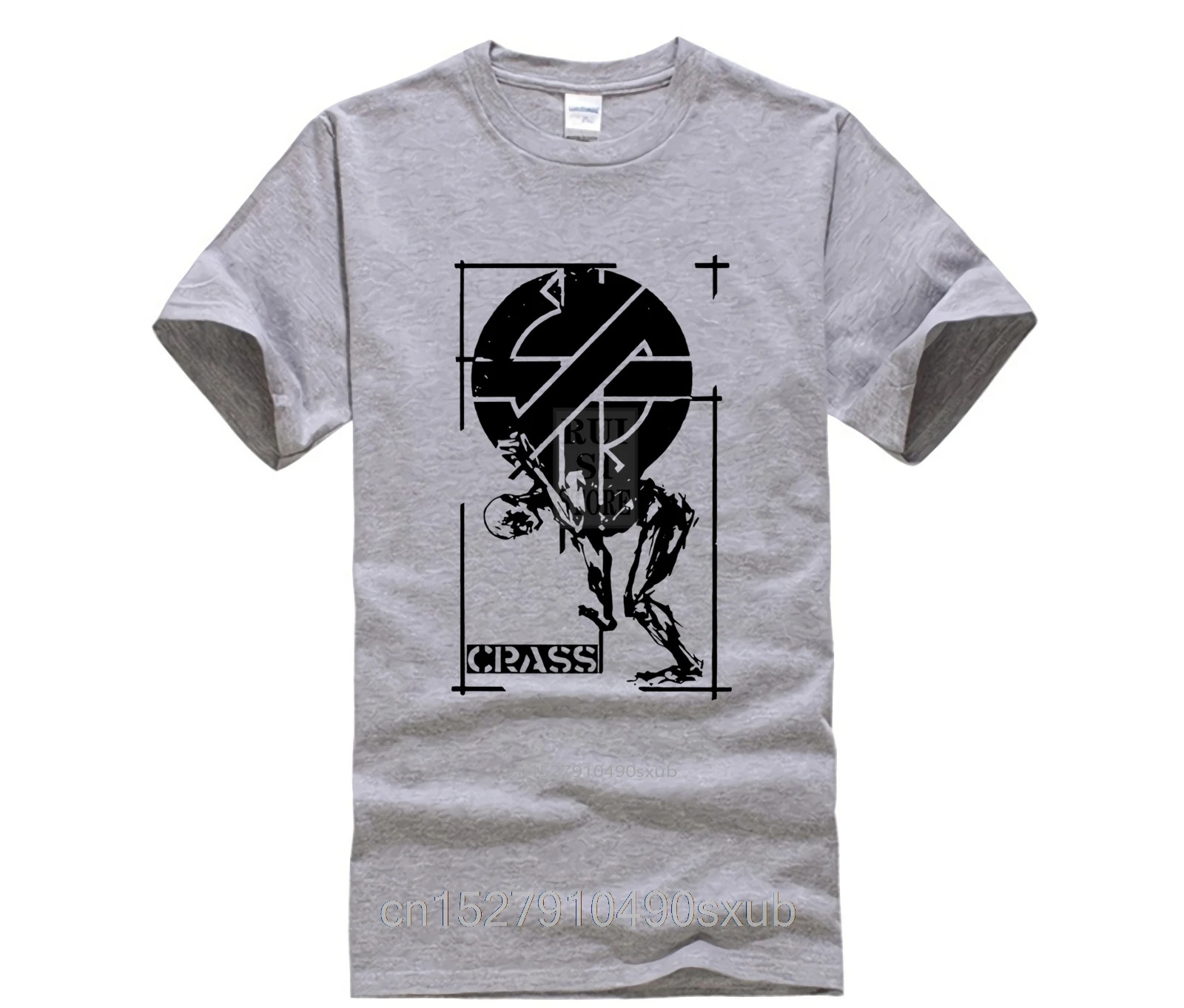 Crass панк анархия британская улица граффити ретро Мужская футболка Забавный