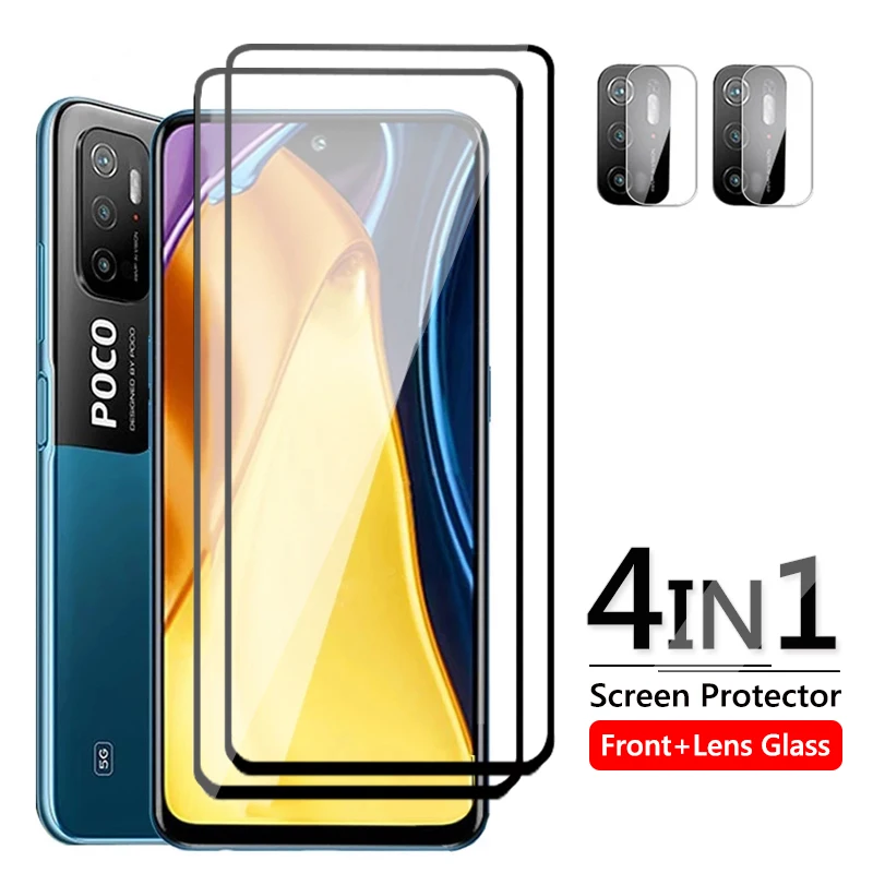 

For Xiaomi Poco M3 Pro 5G Protective Glass Poco X3 NFC Tempered Glas On Xiomi Mi F3 GT Camera Screen Protector Film Xaimi PocoM3