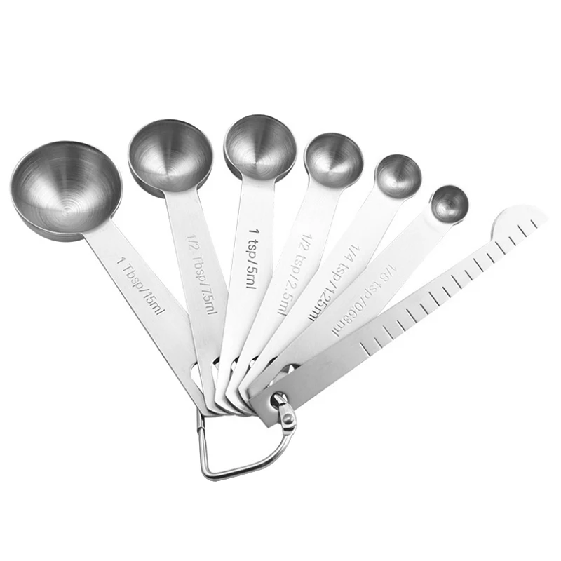 

Stainless Steel Measuring Cup Spoon Set 5 Measuring Cups and 6 Measuring Spoons for Dry and Liquid Ingredients