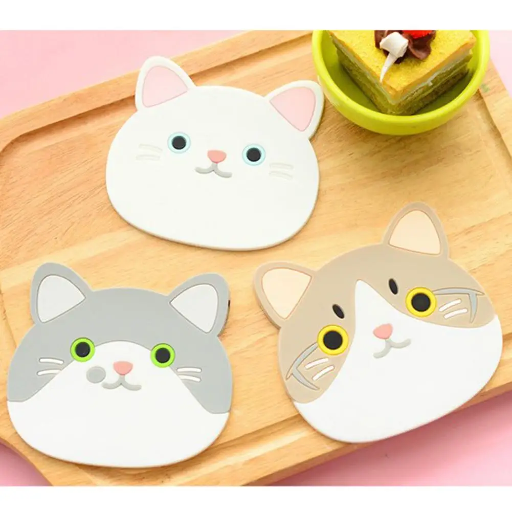 Веб-звезда кошка Милая подставка нескользящий коврик Высокое качество