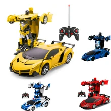 RC Car Kids Toys Transformation Robots Sports Vehicle Model  Robots Toys Cool Deformation Car Kids Toys  Gifts For Boys