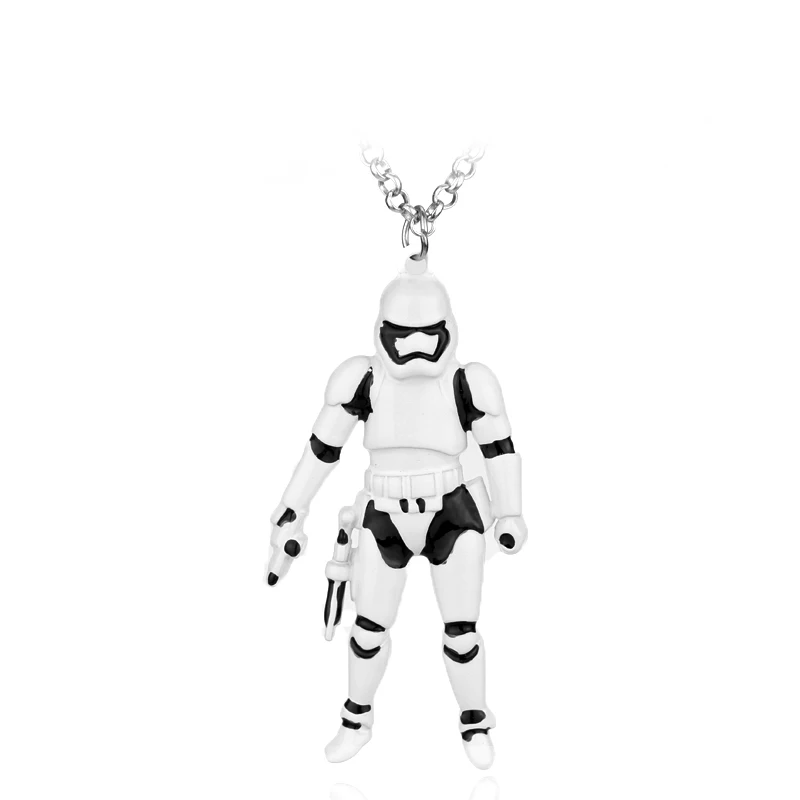 22 Горячая Распродажа Звездные войны 7 робот R2D2 ожерелье модное винтажное Серебро Золото сплав фигурки кулон аксессуары для женщин мужчин вентиляторы подарок - Окраска металла: 22