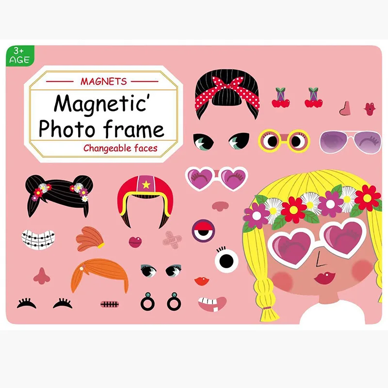 33-38pcs Intelligent Magnetic frame 3D Puzzles Jigsaw Brain Training Game learning Educational Toys for children Gifts | Игрушки и хобби