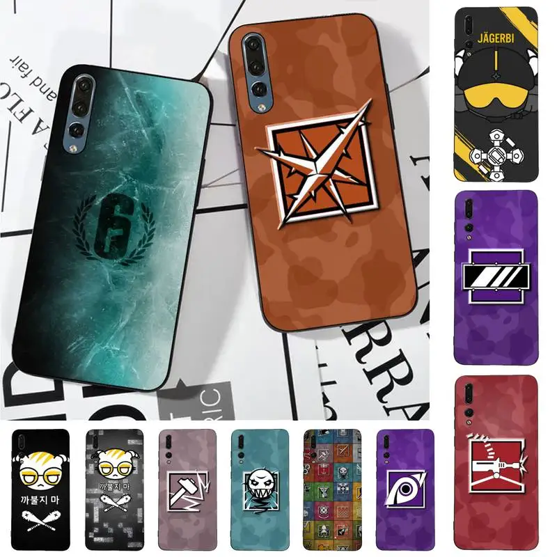 

R6 Rainbow Six Siege Phone Case for Huawei P30 40 20 10 8 9 lite pro plus Psmart2019