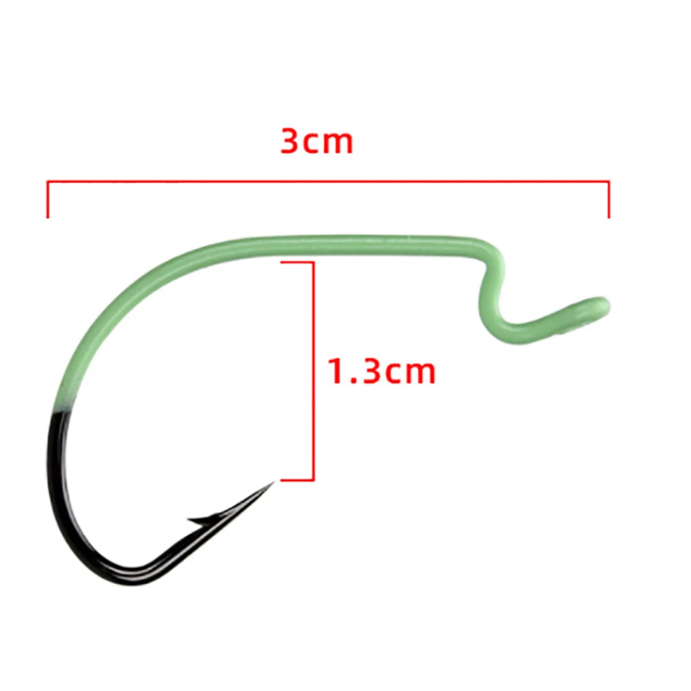 

40pcs High Carbon Steel Luminous Fishing Hook 2#1#1/0#2/0#3/0#4/0# Fishhooks Durable Barbed Hook Fishing Tackle