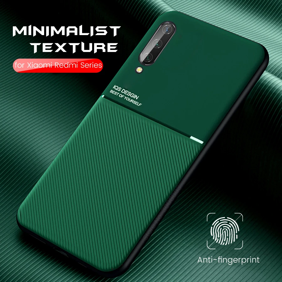 leather texture car magnetic holder phone cover for xiaomi mi 10t 9 lite se poco x3 redmi 9c nfc 9a note 9s 9 pro coque funda free global shipping