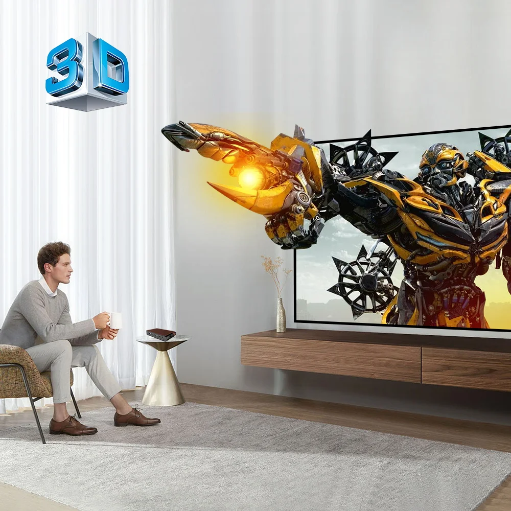 CAIWEI S6W 3600 люмен Карманный Wi Fi мини HD DLP аккумулятор поддержка 1080P Airplay 3D маленький