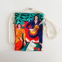 womens bag trend 2022 custom creative oil painting print shopper tote female handbags shoulder bag lady travel high school bags
