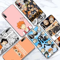 cute cartoon haikyuu phone case for samsung a20s a30s a31 a40 a50s a51 a70 a71 a80 black soft nax fundas cover