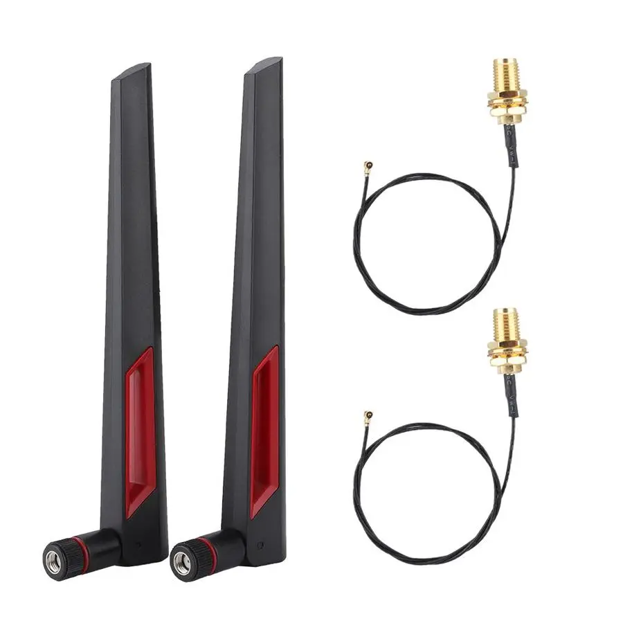 Беспроводная сетевая карта Mini PCI E 2 шт. кабель подключения + * шт 8 дБи стандартная